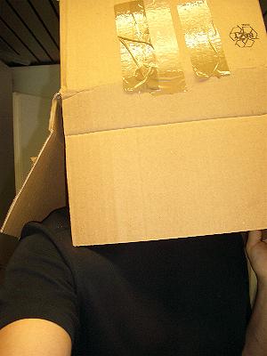 me in the office being attacked by an empty carboard box. here's the key to the heart of me :o)